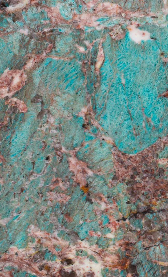 Amazzonite — dettaglio della superficie